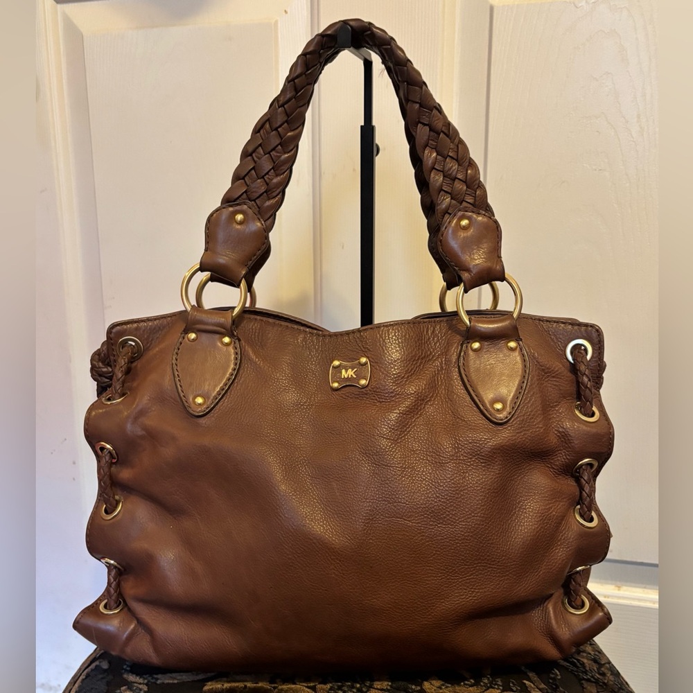 Michael Kors Leather Satchel - Picture 1 of 7
